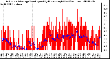 Milwaukee Weather Actual and Average Wind Speed by Minute mph (Last 24 Hours)