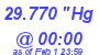 Milwaukee Weather Barometer Low Today