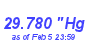 Milwaukee Weather Barometer Low Month