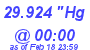 Milwaukee Weather Barometer Low Today