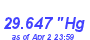 Milwaukee Weather Barometer Low Month