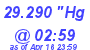 Milwaukee Weather Barometer Low Today