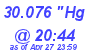 Milwaukee Weather Barometer Low Today