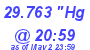 Milwaukee Weather Barometer High Today