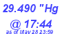 Milwaukee Weather Barometer Low Today