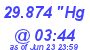 Milwaukee Weather Barometer Low Today