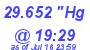 Milwaukee Weather Barometer Low Today