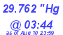 Milwaukee Weather Barometer Low Today