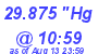 Milwaukee Weather Barometer High Today