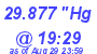 Milwaukee Weather Barometer Low Today