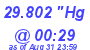 Milwaukee Weather Barometer Low Today