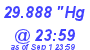 Milwaukee Weather Barometer Low Today