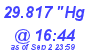 Milwaukee Weather Barometer Low Today