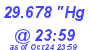 Milwaukee Weather Barometer Low Today