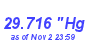 Milwaukee Weather Barometer Low Month