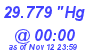 Milwaukee Weather Barometer Low Today