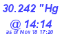 Milwaukee Weather Barometer Low Today