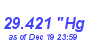 Milwaukee Weather Barometer Low Month