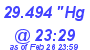 Milwaukee Weather Barometer Low Today