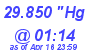 Milwaukee Weather Barometer Low Today