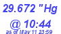 Milwaukee Weather Barometer Low Today