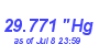 Milwaukee Weather Barometer Low Month