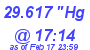 Milwaukee Weather Barometer Low Today