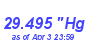 Milwaukee Weather Barometer Low Month