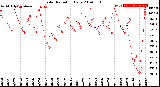 Milwaukee Weather Solar Radiation<br>Daily