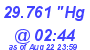 Milwaukee Weather Barometer Low Today