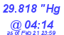 Milwaukee Weather Barometer Low Today