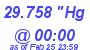 Milwaukee Weather Barometer Low Today