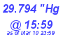 Milwaukee Weather Barometer Low Today