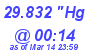 Milwaukee Weather Barometer Low Today