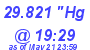 Milwaukee Weather Barometer Low Today