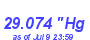 Milwaukee Weather Barometer Low Year