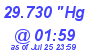 Milwaukee Weather Barometer Low Today