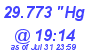 Milwaukee Weather Barometer Low Today