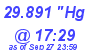 Milwaukee Weather Barometer Low Today