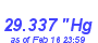 Milwaukee Weather Barometer Low Month