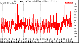 Milwaukee Weather Wind Speed<br>by Minute<br>(24 Hours) (New)