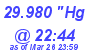 Milwaukee Weather Barometer Low Today