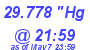 Milwaukee Weather Barometer High Today