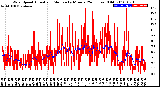 Milwaukee Weather Wind Speed<br>Actual and Median<br>by Minute<br>(24 Hours) (Old)