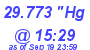 Milwaukee Weather Barometer Low Today