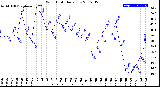 Milwaukee Weather Wind Chill<br>Daily Low