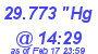 Milwaukee Weather Barometer Low Today