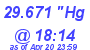 Milwaukee Weather Barometer Low Today