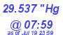 Milwaukee Weather Barometer Low Today