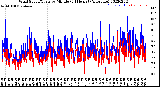Milwaukee Weather Wind Speed/Gusts<br>by Minute<br>(24 Hours) (Alternate)